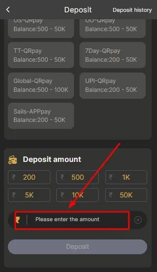 BDG Win Deposit