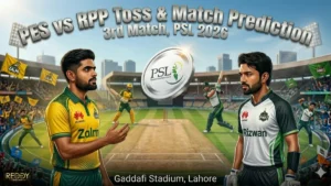PES vs RPP Toss & Match Prediction 3rd Match PSL 2026