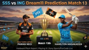 SSS vs ING Dream11 Prediction Today Match 13th