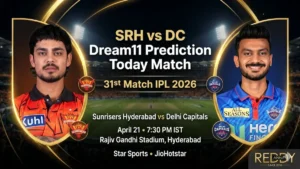 SRH vs DC Dream11 Prediction Today Match 31st IPL 2026