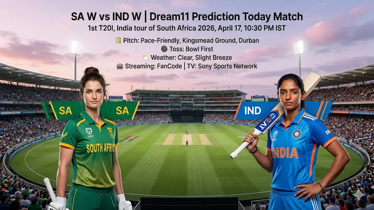 SA W vs IND W Dream11 Prediction 1st T20I 2026