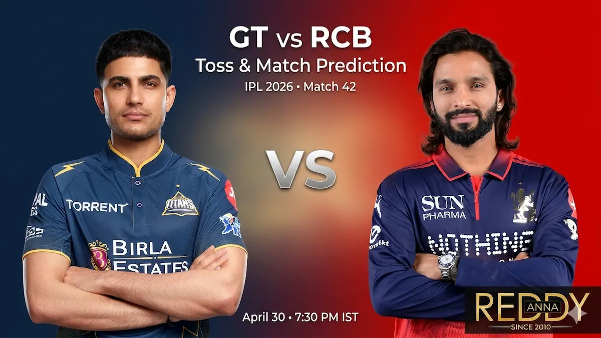 GT vs RCB Toss & Match Prediction 42nd Match IPL 2026
