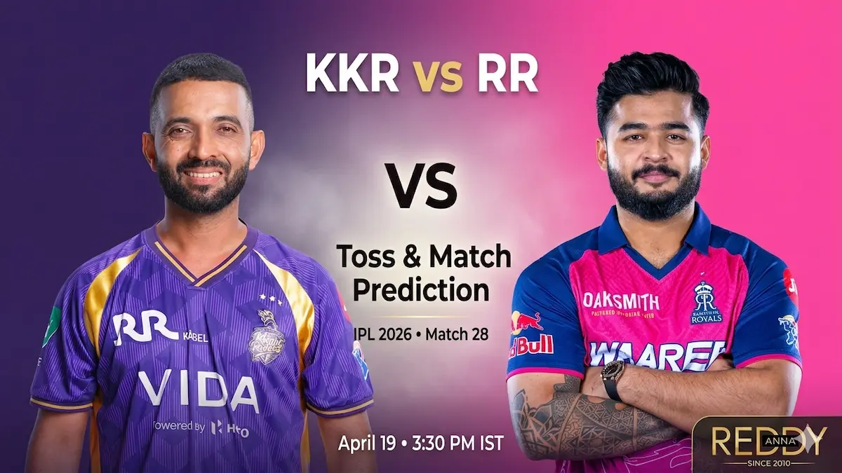 KKR vs RR Toss & Match Prediction 28th Match IPL 2026
