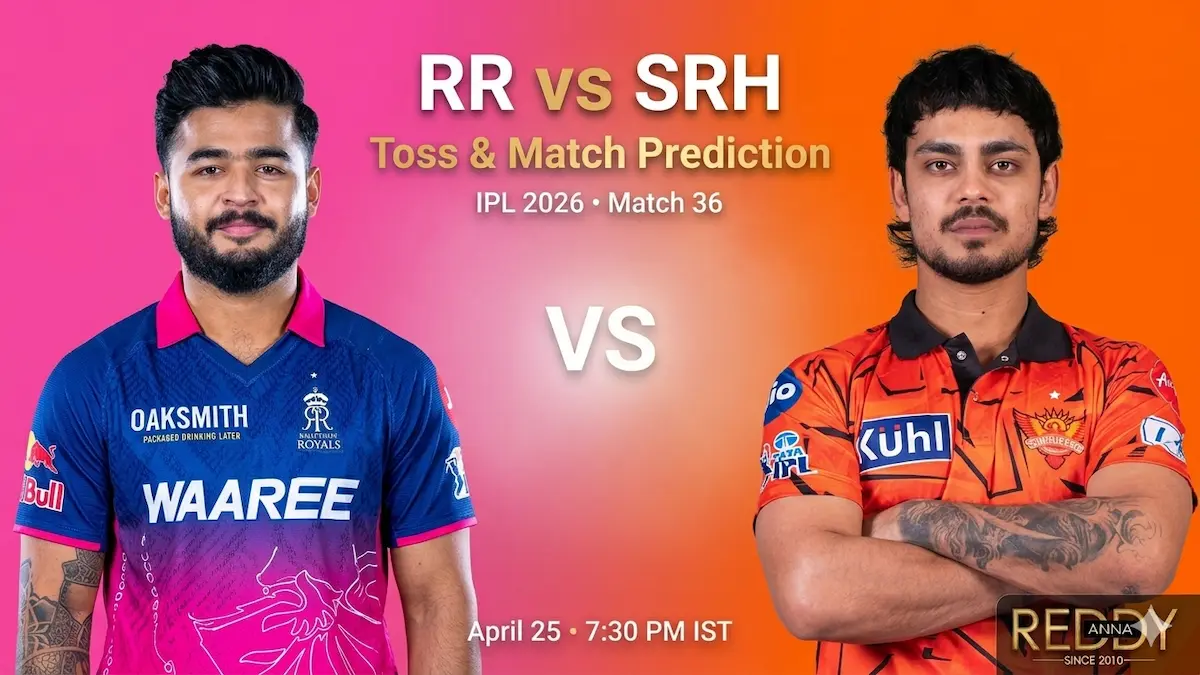 RR vs SRH Toss & Match Prediction