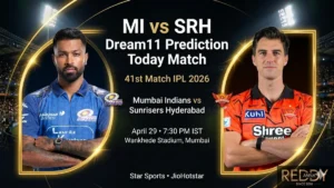 MI vs SRH Dream11 Prediction Today Match 41st IPL 2026