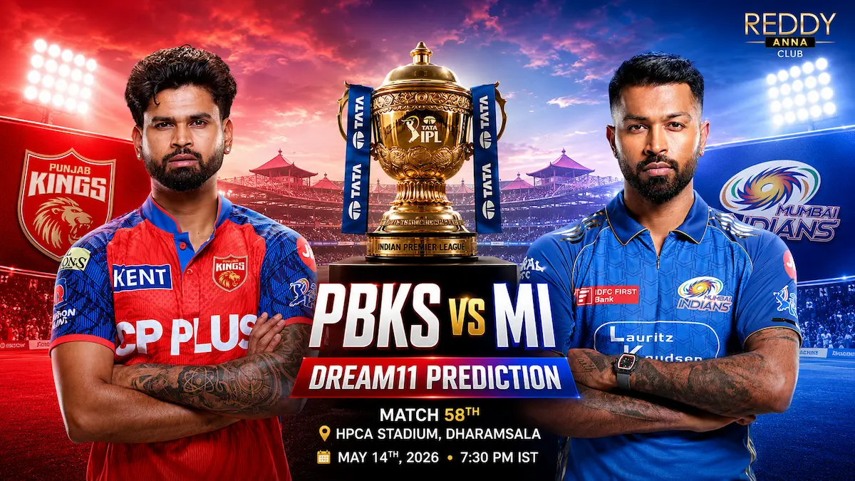 PBKS vs MI Dream11 Prediction Today Match 58 IPL 2026
