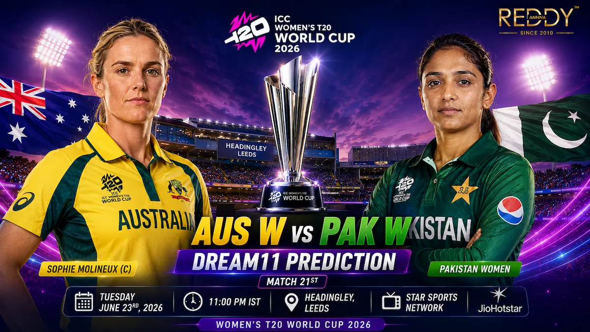 AUS W vs PAK W Dream11 Prediction Today Match 21st