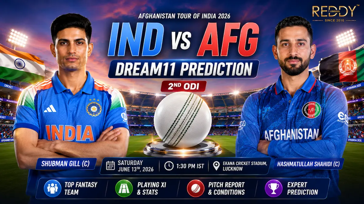 IND vs AFG Dream11 Prediction Today Match 2nd ODI