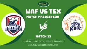 WAF vs TEX Match Prediction
