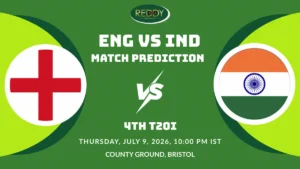 ENG vs IND Match Prediction 4th T20I 2026