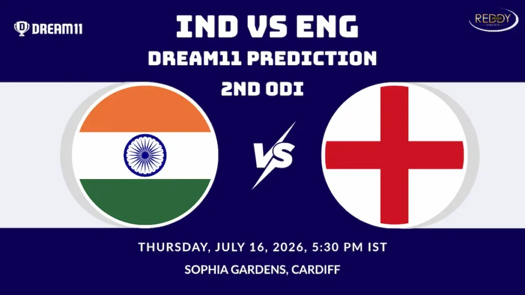 IND vs ENG Dream11 Prediction 2nd ODI 2026