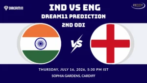 IND vs ENG Dream11 Prediction 2nd ODI 2026