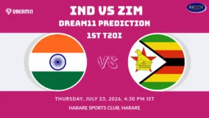 IND vs ZIM Dream11 Prediction 1st T20I Match