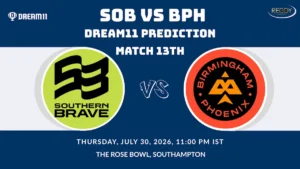 SOB vs BPH Dream11 Prediction Match 13th 2026
