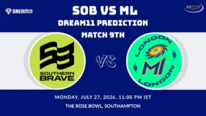 SOB vs ML Dream11 Prediction Match 9th 2026