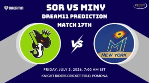 SOR vs MINY Dream11 Prediction