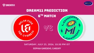 WEL vs MIL Dream11 Prediction 6th Match 2026