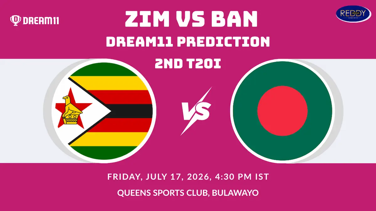 ZIM vs BAN Dream11 Prediction 2nd T20I Match