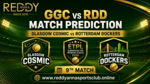 GGC vs RDD Match Prediction Reddy Anna