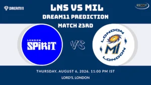 LNS vs MIL Dream11 Prediction Match 23rd 2026